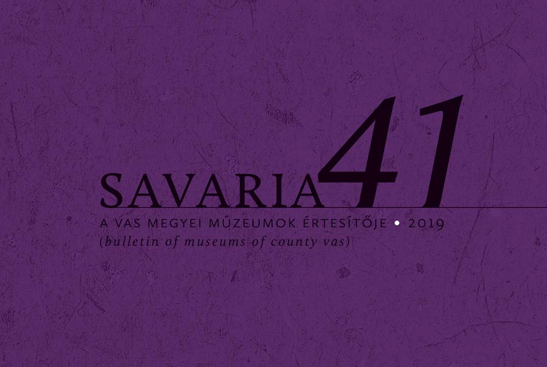 Savaria évkönyv, 41. szám